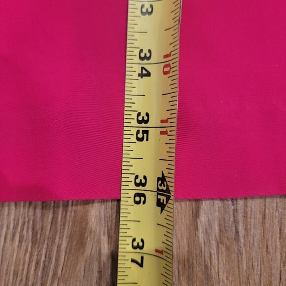 Silk Studio Silk Dress Sz 10‎ Long Sleeve Front Zip Satin Cuffs Fuschia Evening - Picture 13 of 13